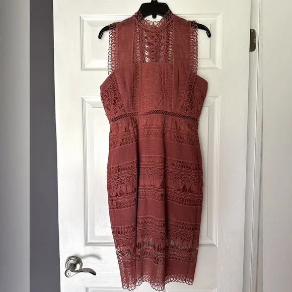 Bardot | Dresses | Bardot Lace Effect Coral Dress | Poshmark Bardot | Dresses | Bardot Lace Effect Coral Dress | Poshmark